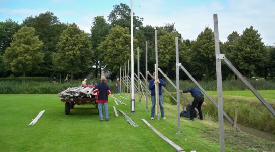 Opbouw Marsumer kaatsdagen